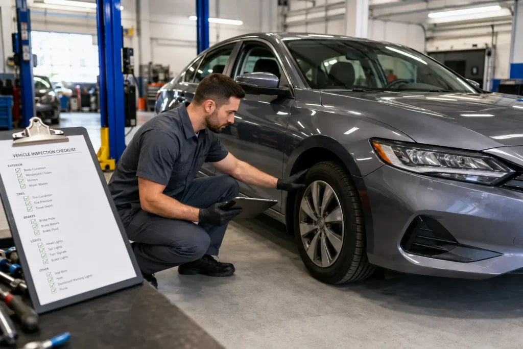 Automotive Workshop Vehicle Inspection