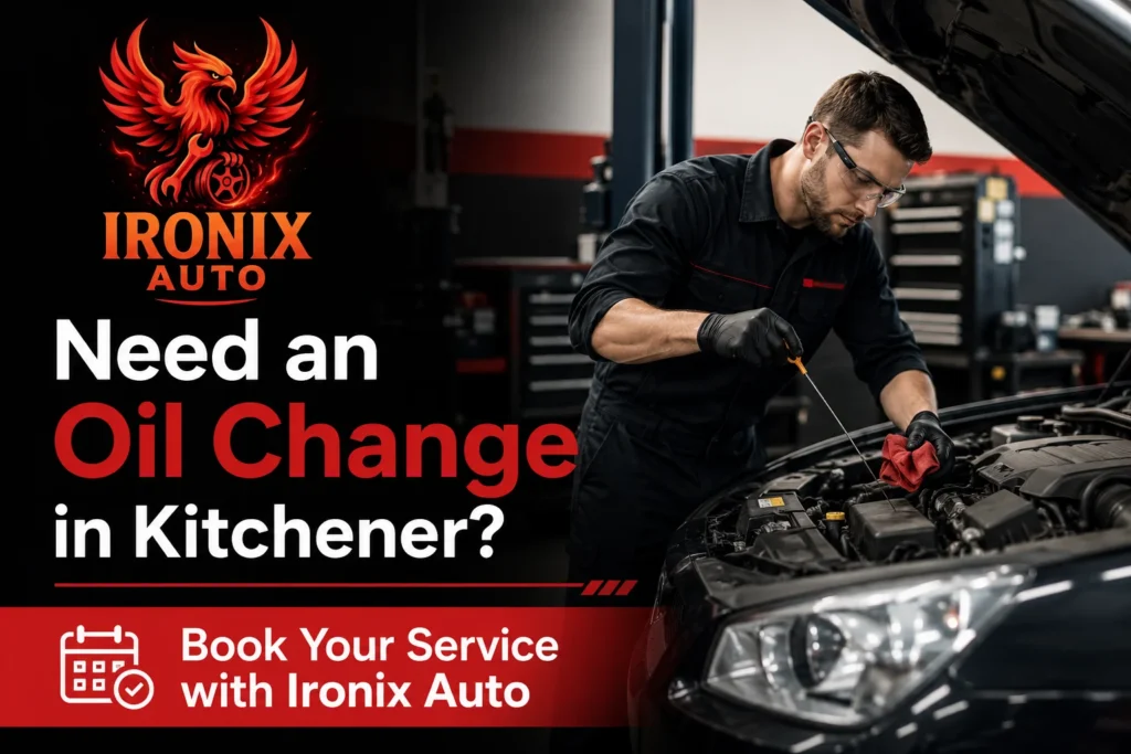Oil change service in Kitchener