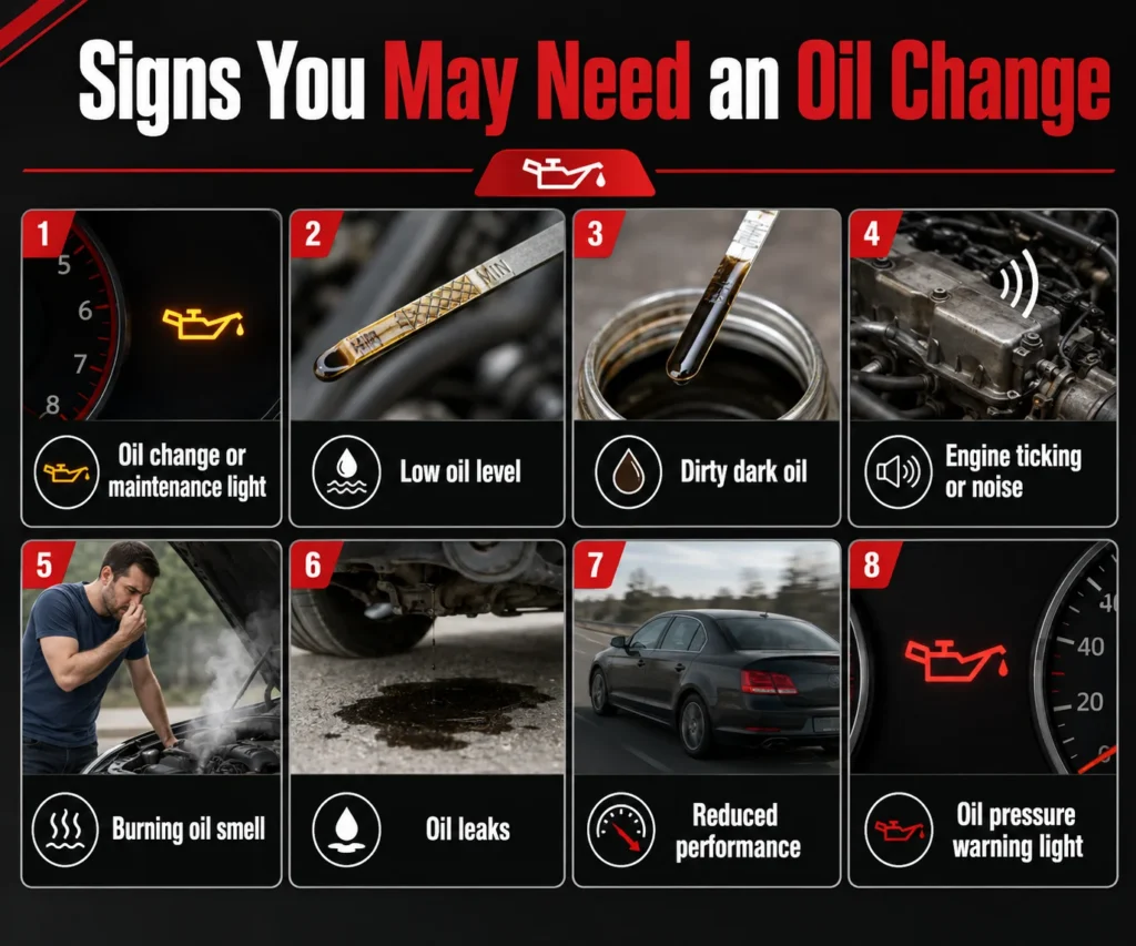 Signs your car needs an oil change